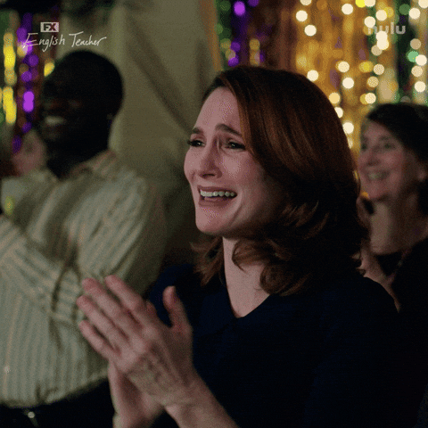 An approving slow-clap reaction